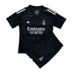 Lacne Dětský Futbalové dres Real Madrid Brankarsky  2023-24 Krátky Rukáv - Tretina (+ trenírky)